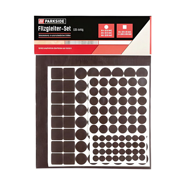 ست پد نمدی پارکسید مدل IAN360343 بسته 133 عددی