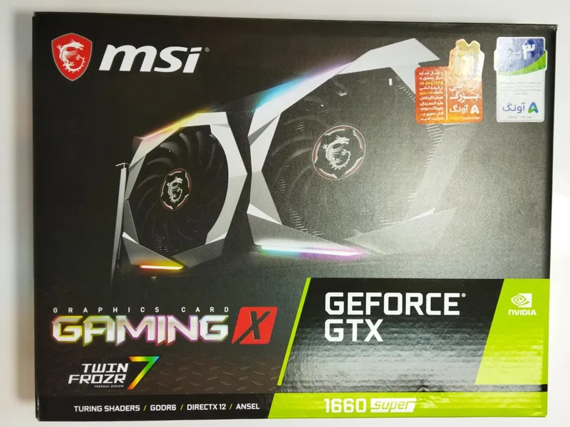کارت گرافیک MSI 1660 super gaming x