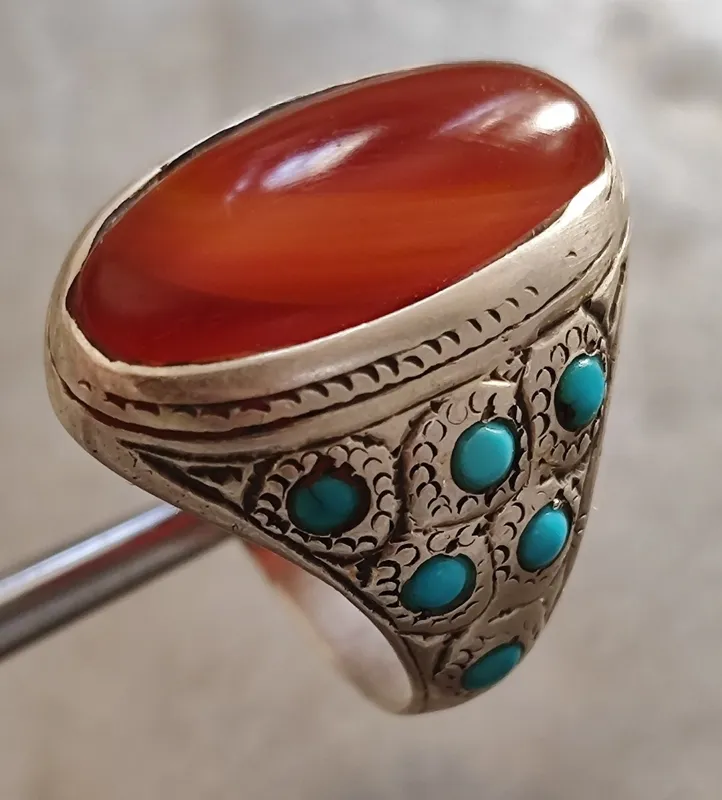 انگشتر عقیق یمن فدیمی