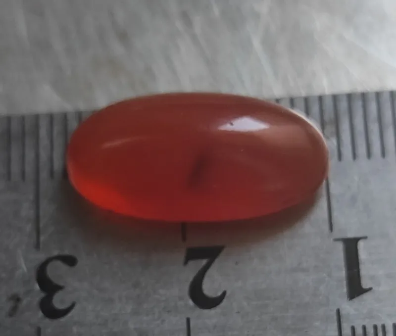 نگین عقیق یمن تراش بادامی کهنه