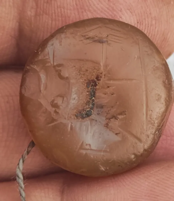 مهره جزع نشان چوپانی قدیمی