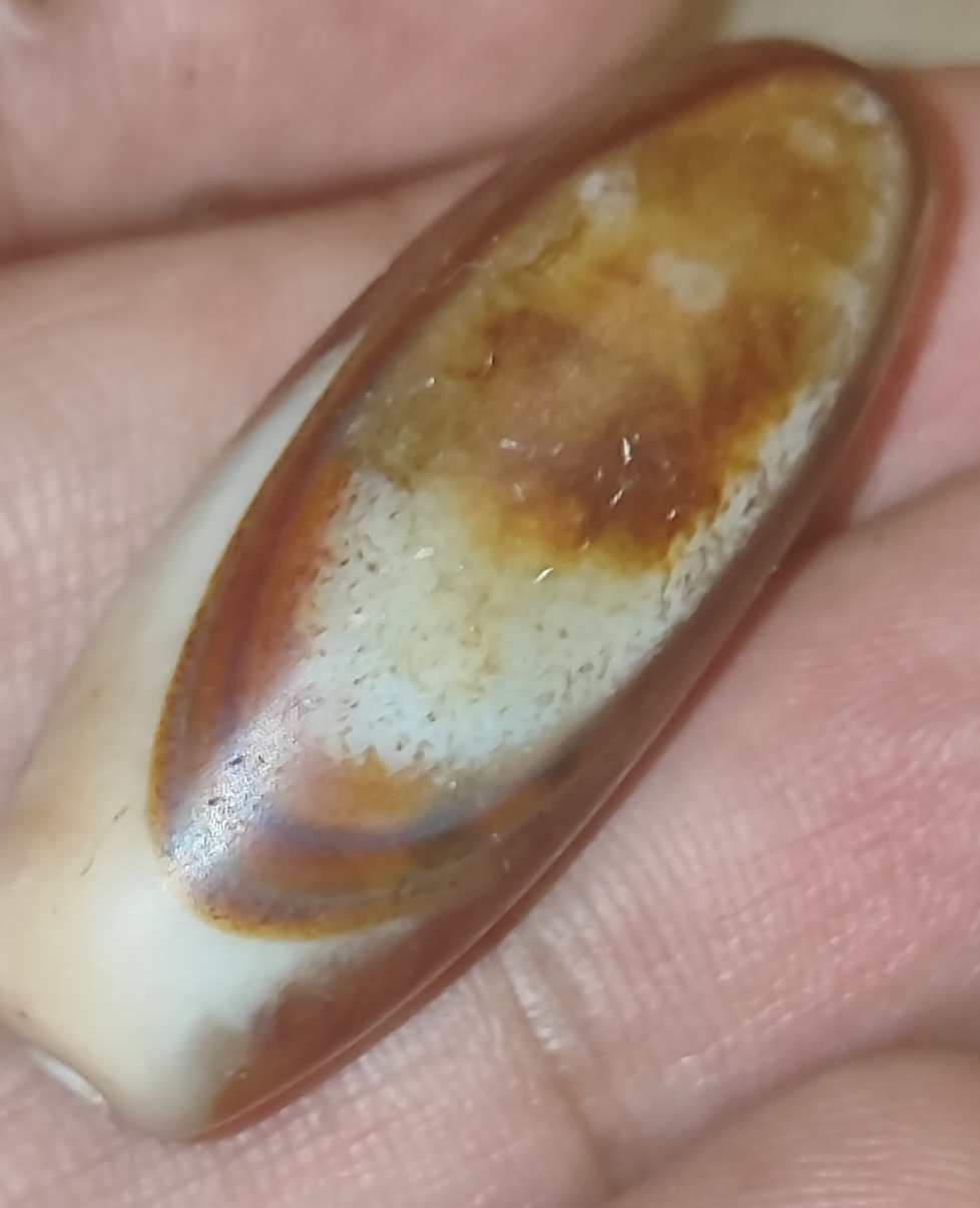 مهره لول عقیق بزرگ چشمی و کهنه