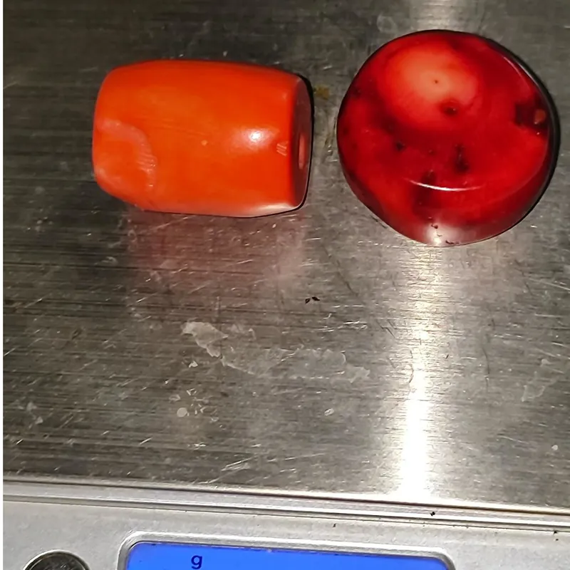 مهره های مرجان طبیعی