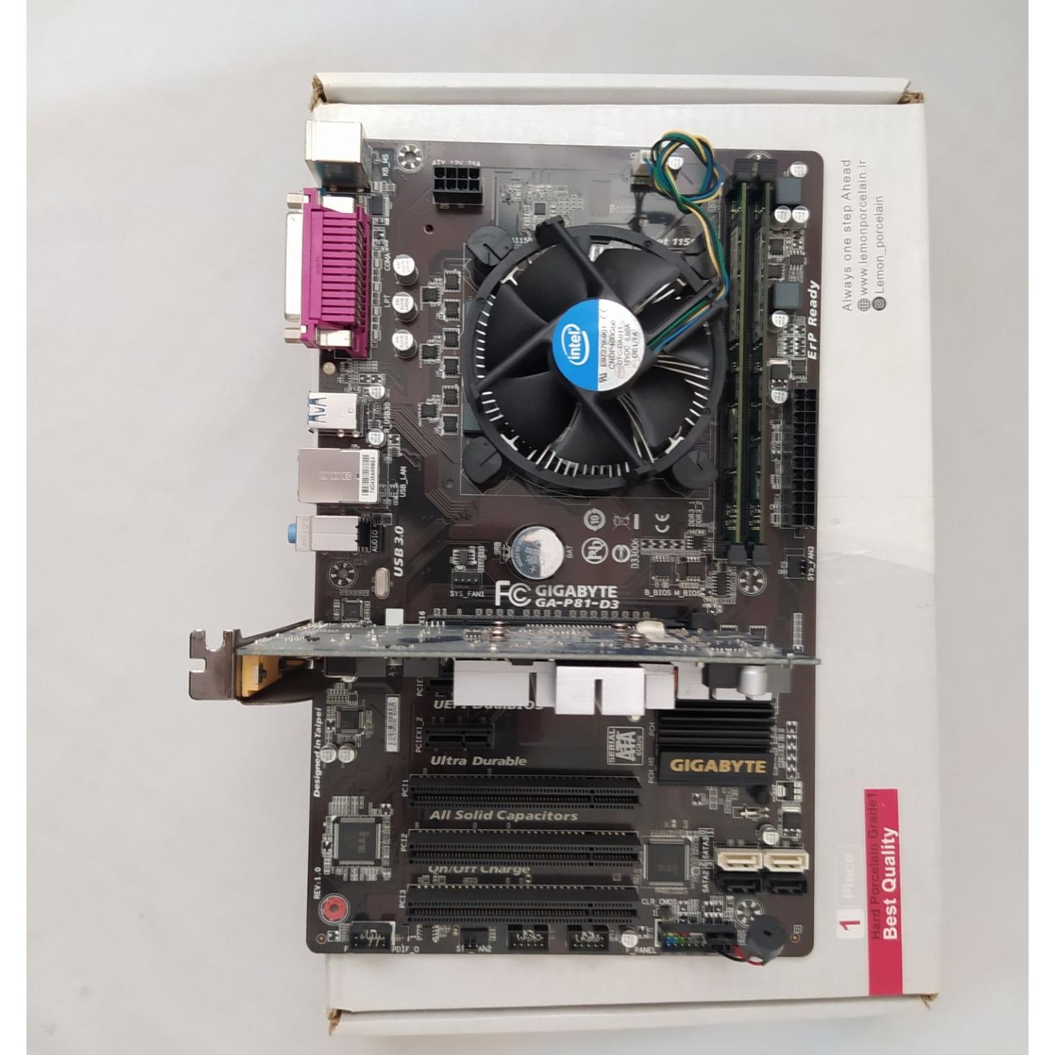 باندل نسل 4 i3 4150 مادربرد گیکا، رم 8 گرافیک 1