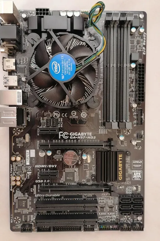 باندل نسل چهار GIGABYTE GA-H97-HD3 با CPU I3 4160