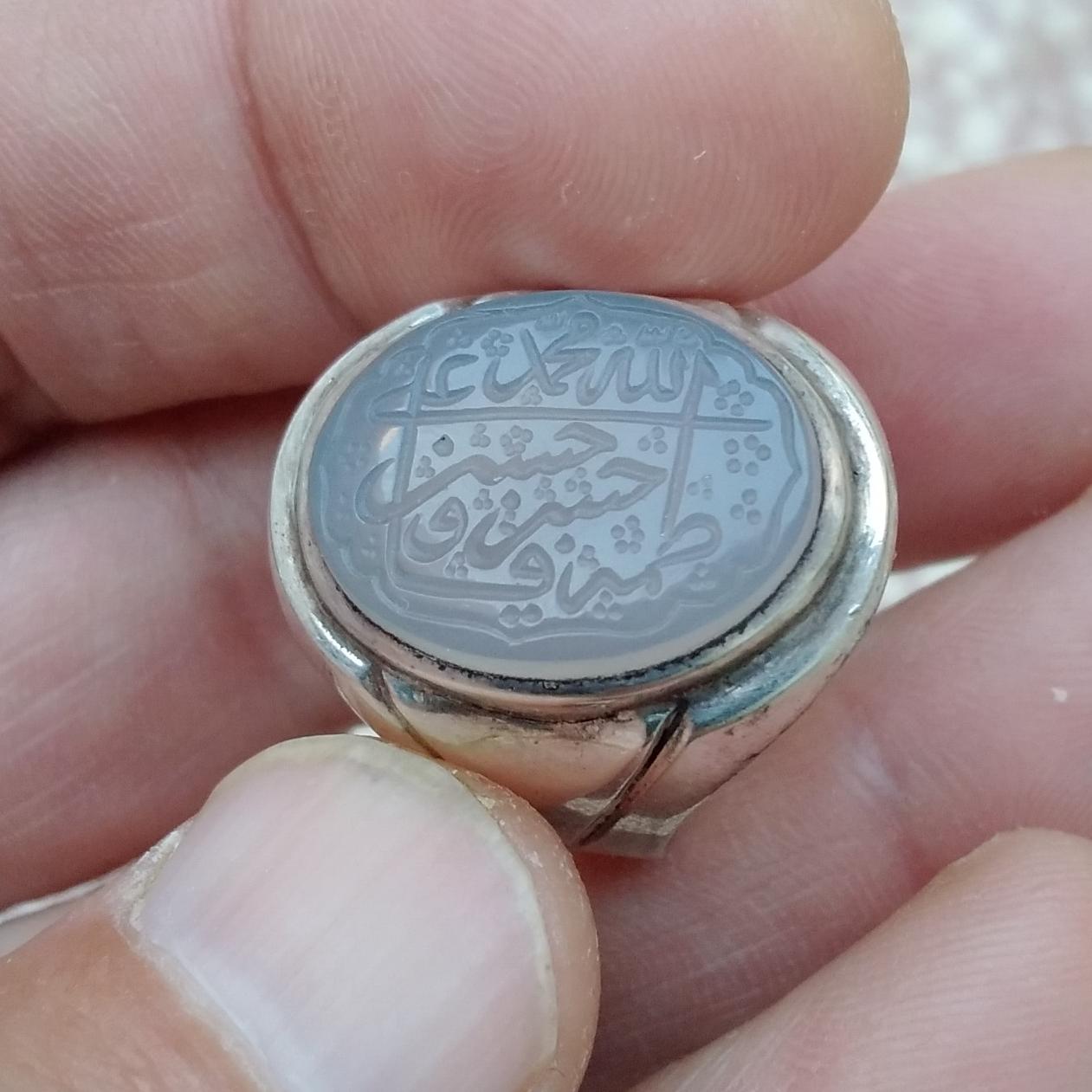 انگشتر عقیق یمن سوسنی