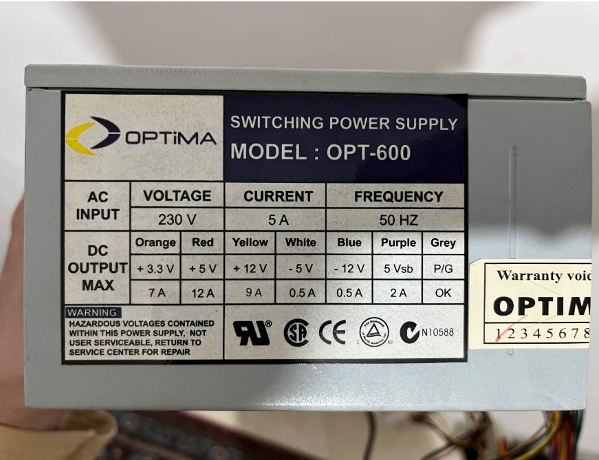 پاور 230 وات optima