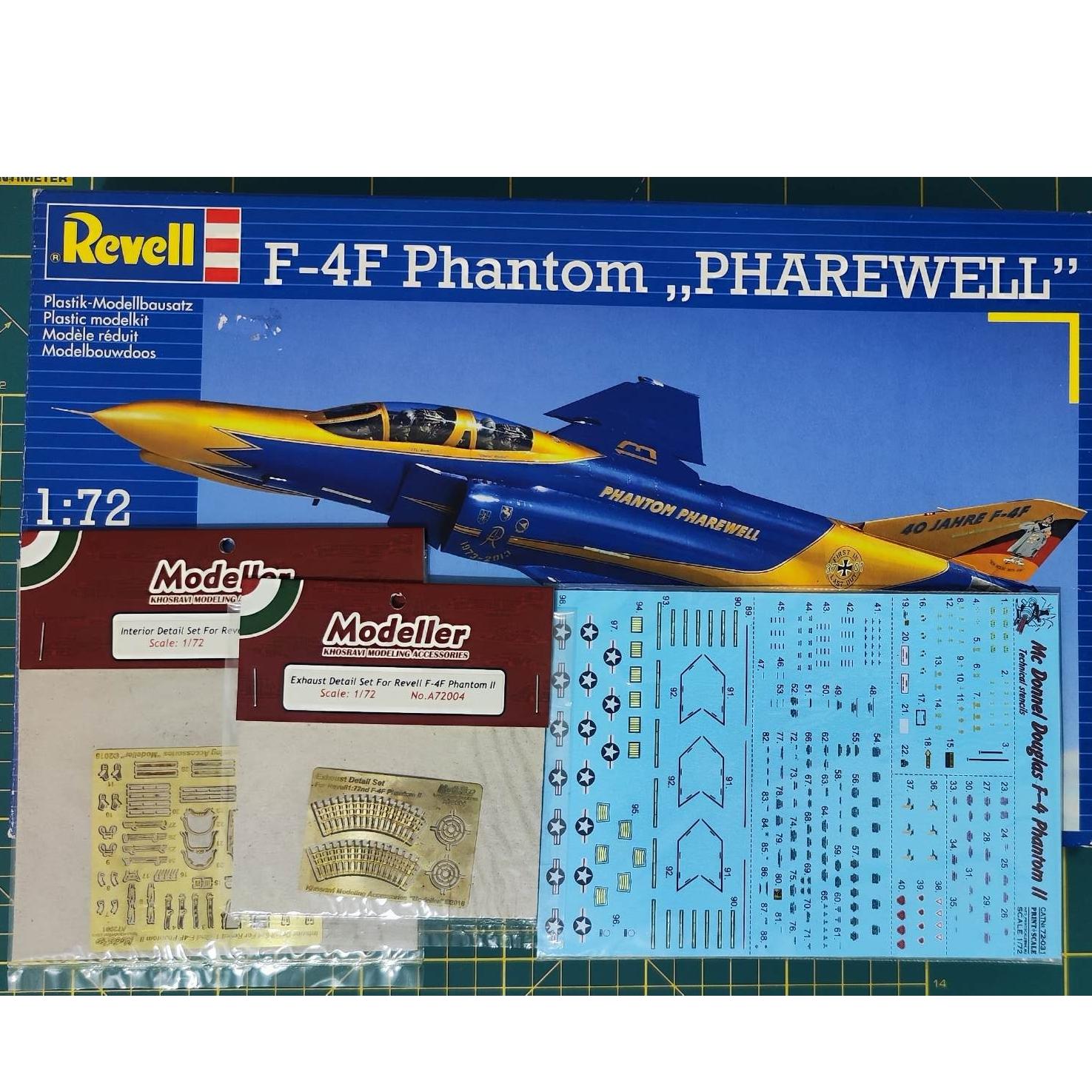 فانتوم F-4 1/72 دو ست فوتواچد استنسیل دیکال