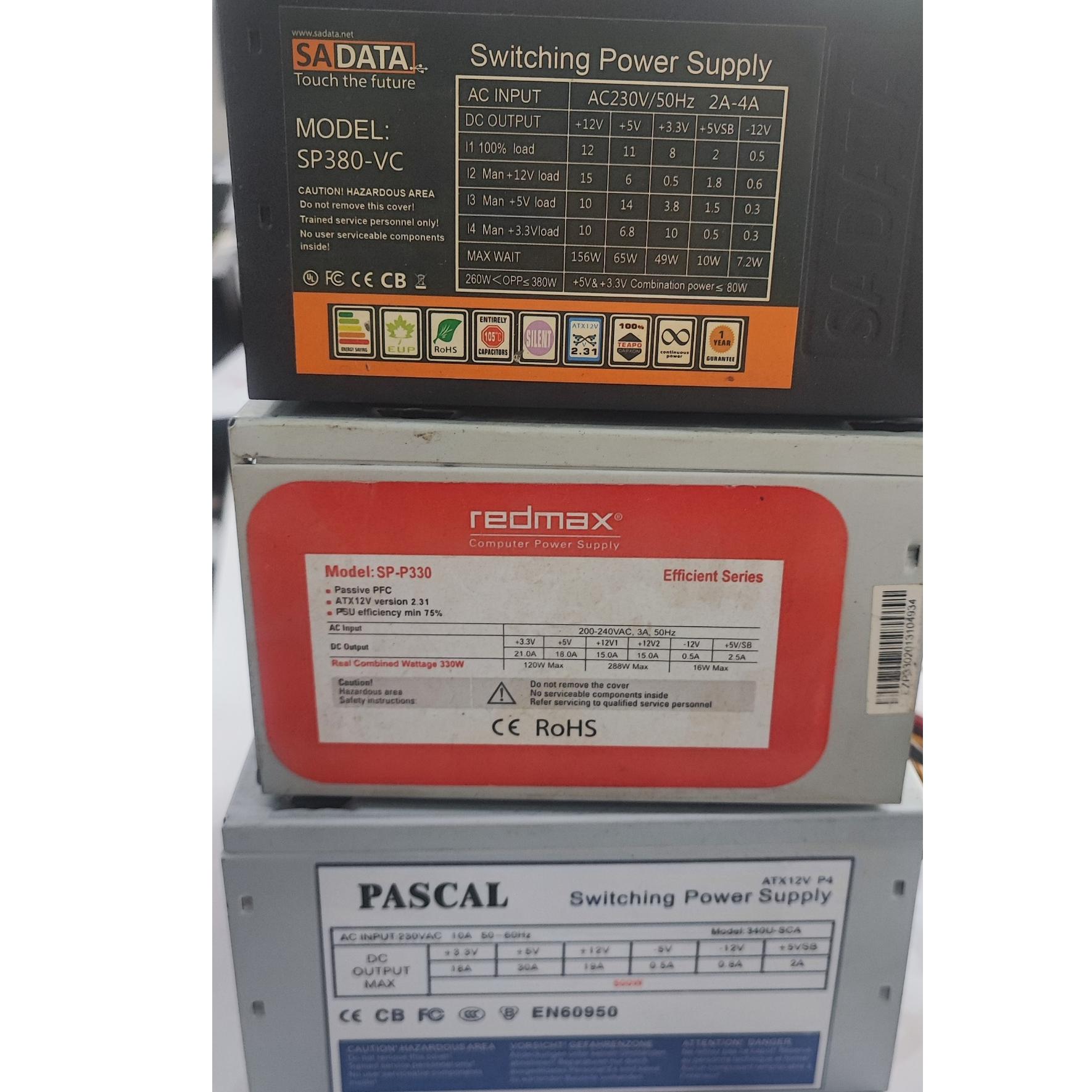 سه عدد پاور 500 و 380 و 330