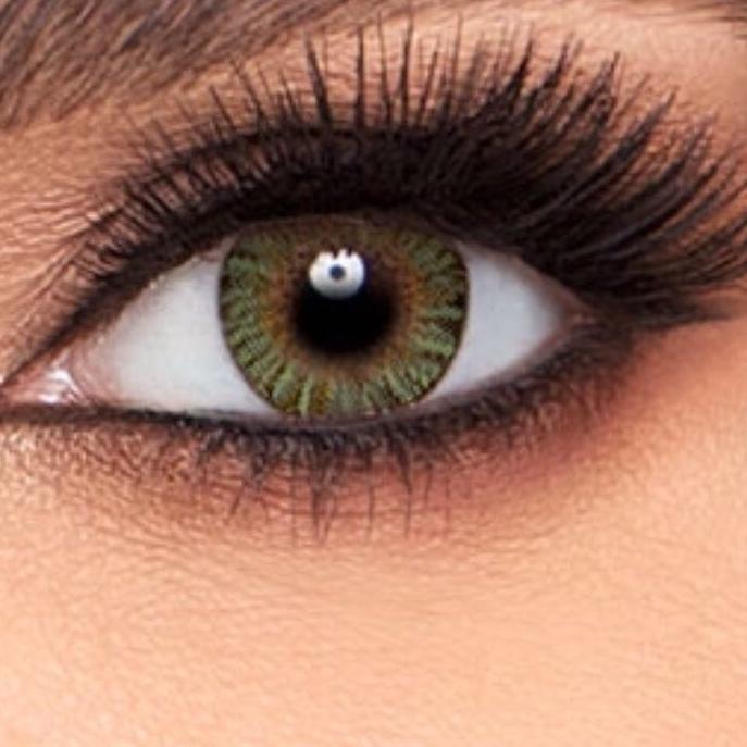 لنز رنگی فرشلوک سبز دور مشکی GREEN