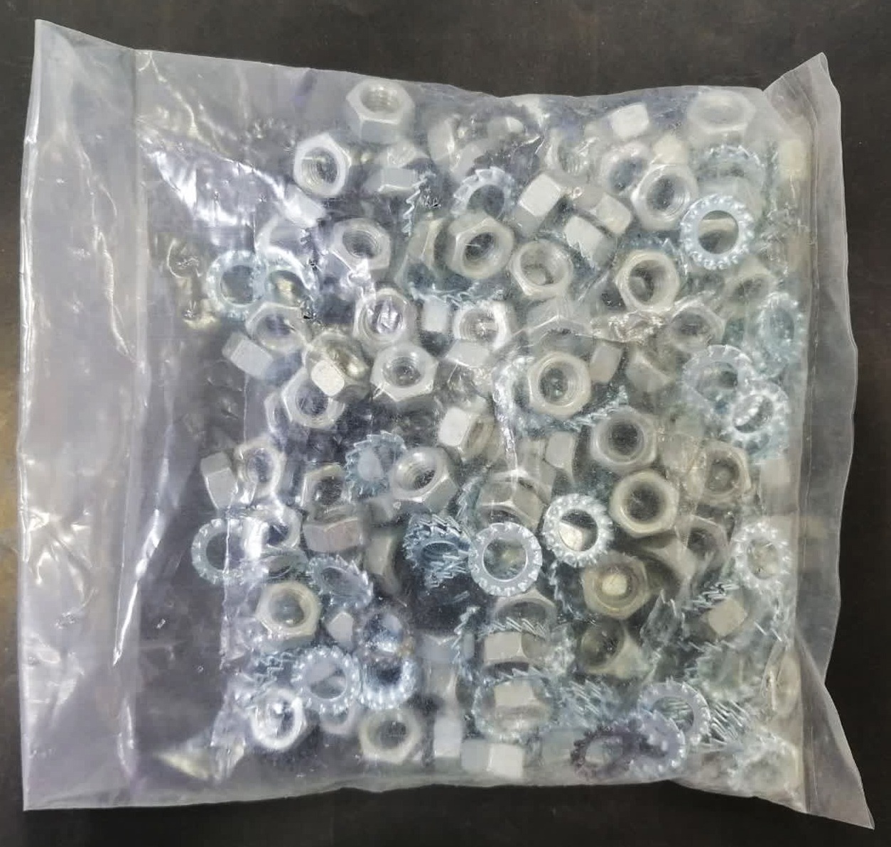 بسته 150 عددی مهره سایز 13 و واشر خورشیدی
