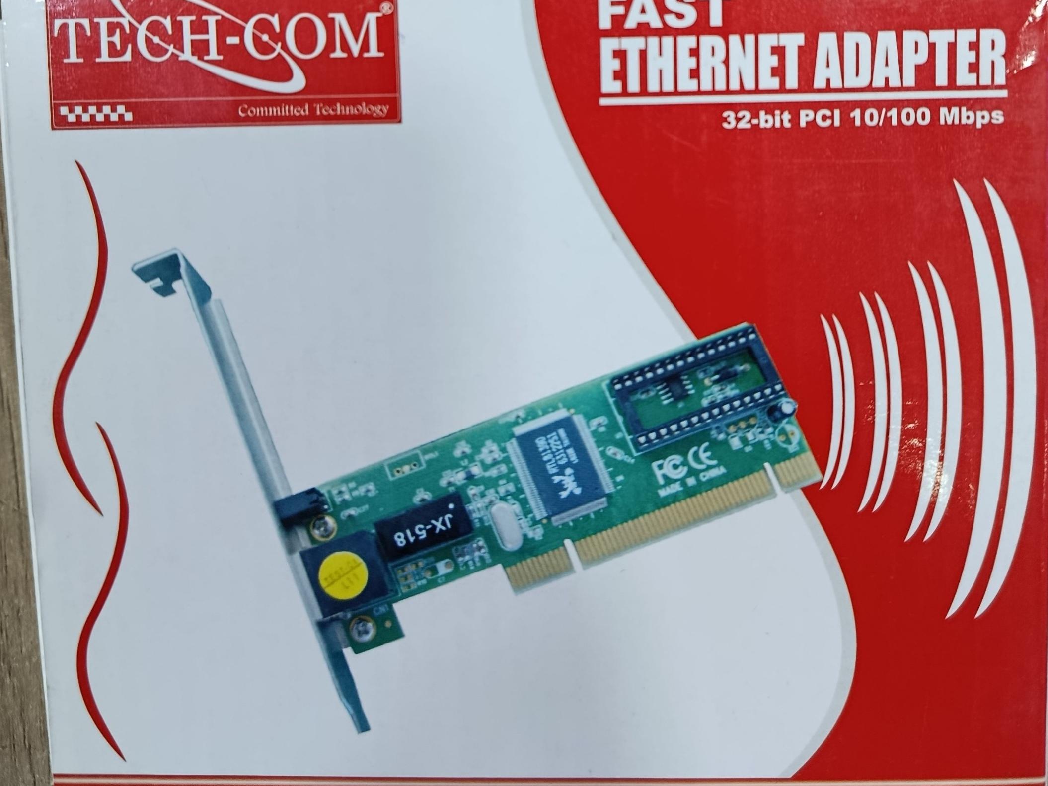 کارت شبکه PCI کامپیوتر 10/100 مدل TECH-COM