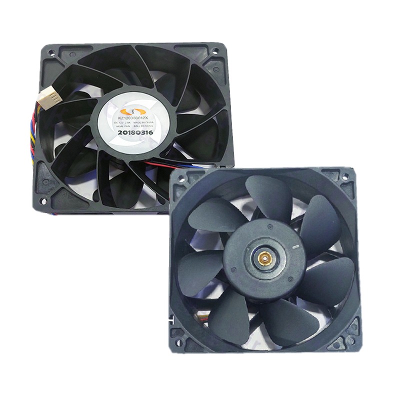 فن خنک کننده 12 سانتی دور بالا 12 ولت DC بلبرینگی