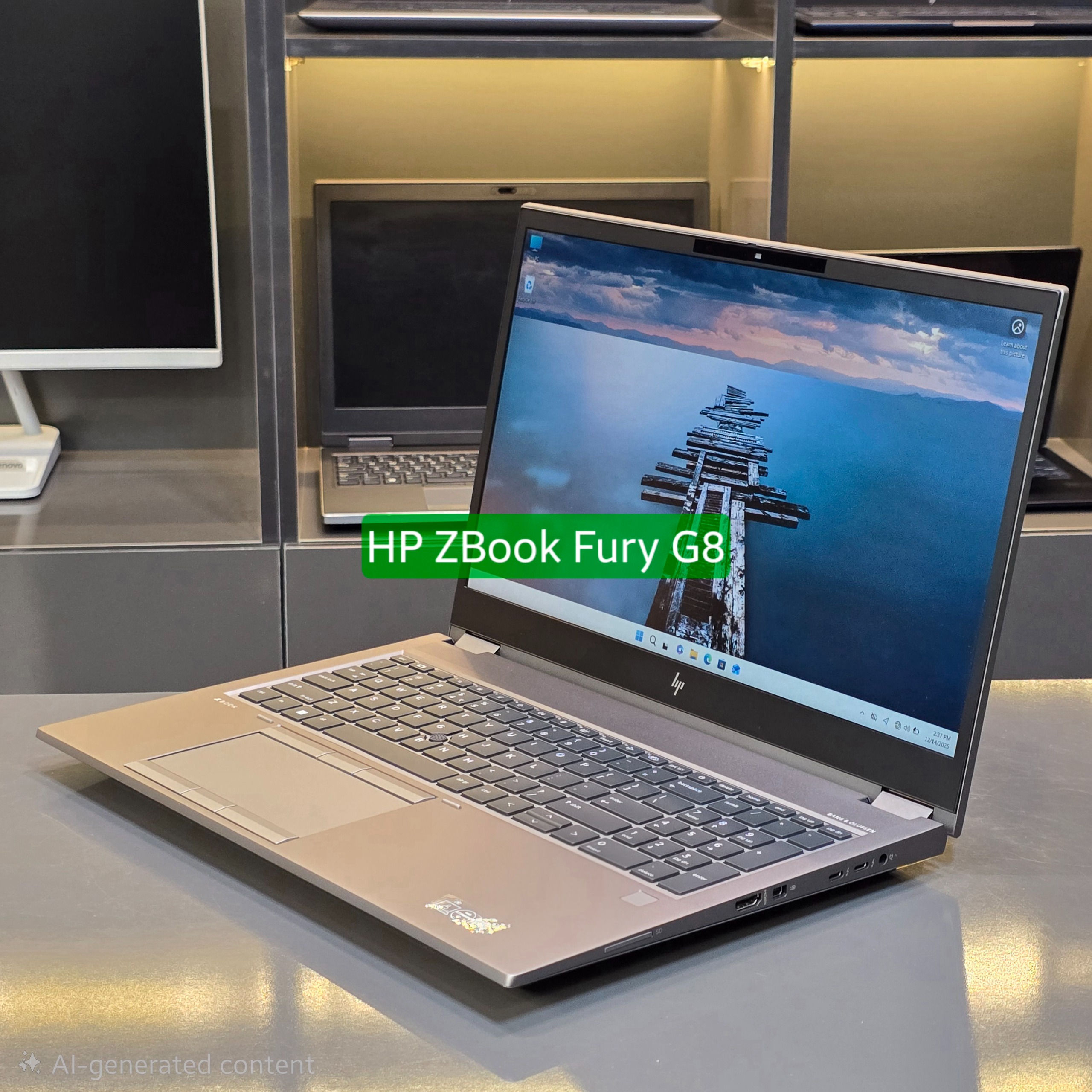 HP ZBook Fury 15 با 16 گیگ گرافیک مجزا