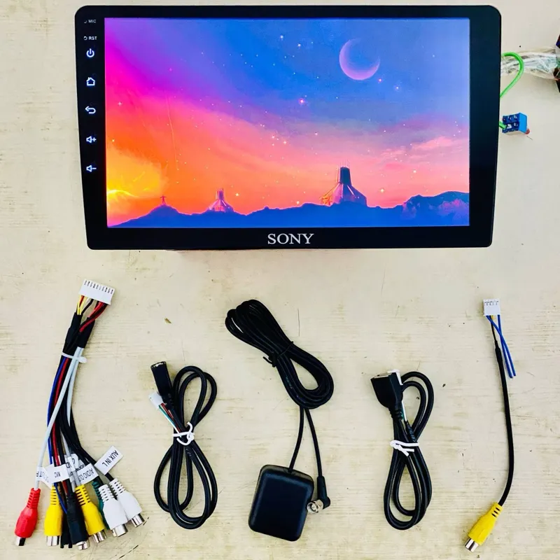 مانیتور پژو پارس داشبورد قدیم طرح چوب مارک SONY