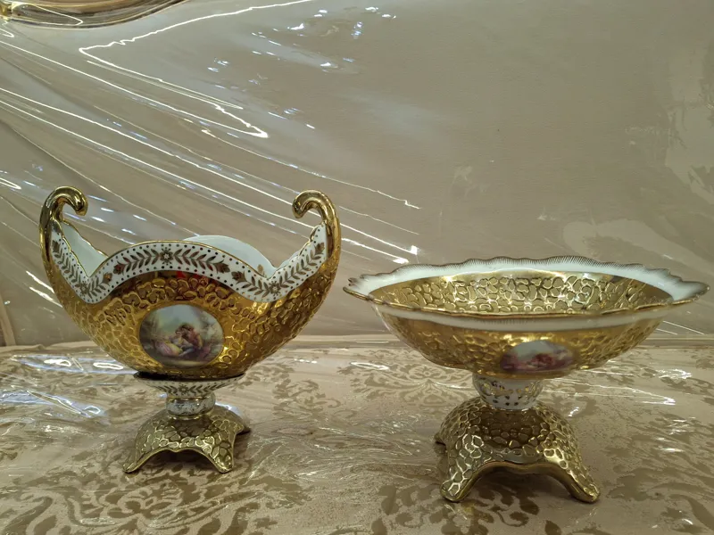 شکلات خوری کوچک 2 عددی طلایی