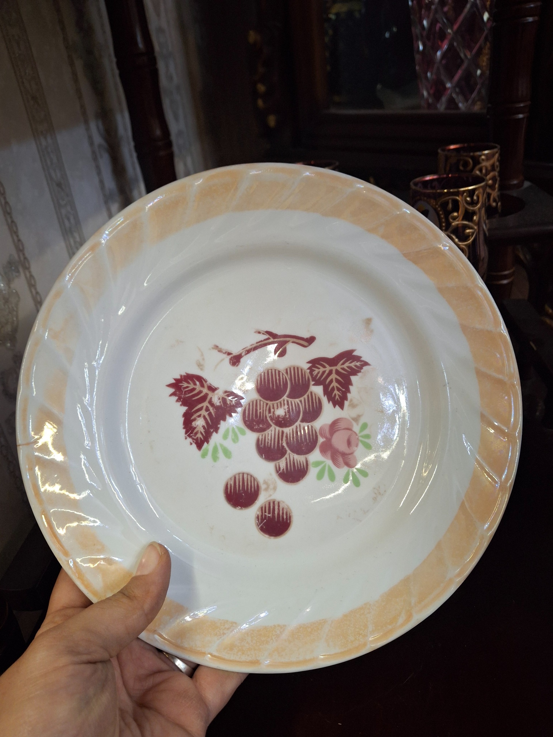 بشقاب چینی تکی دکوری