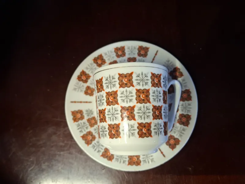 فنجان و نعلبکی چینی 2 عددی با ارسال رایگان