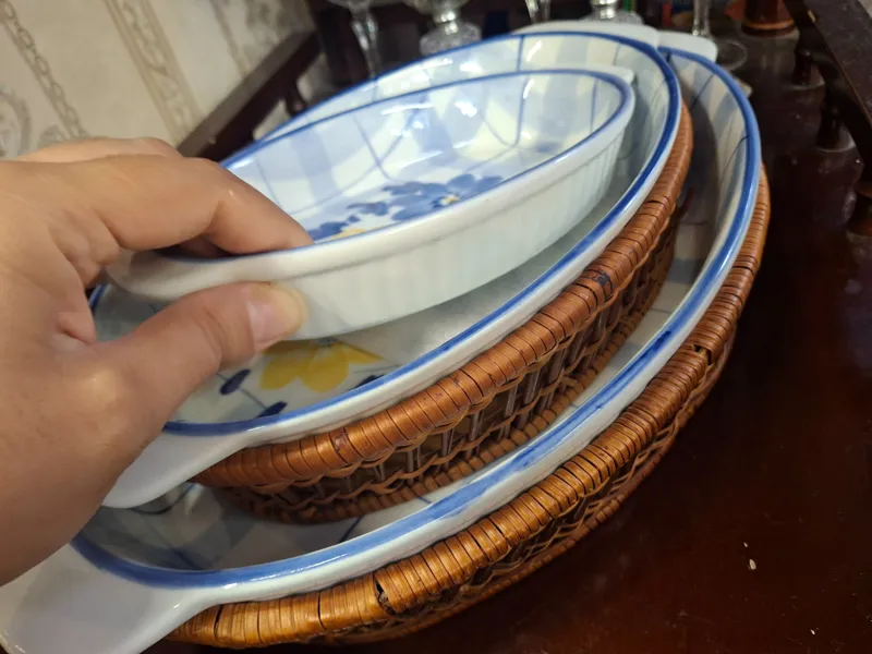3 عدد تابه چینی گل پنبه ای با ارسال رایگان