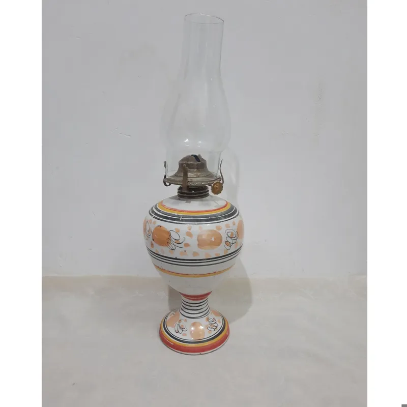 چراغ روشنایی نفتی بزرگ قدیمی جنس سفال