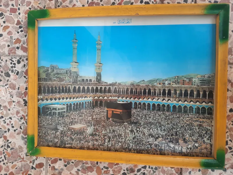تابلو کعبه قدیمی توضیحات در پایین صفحه