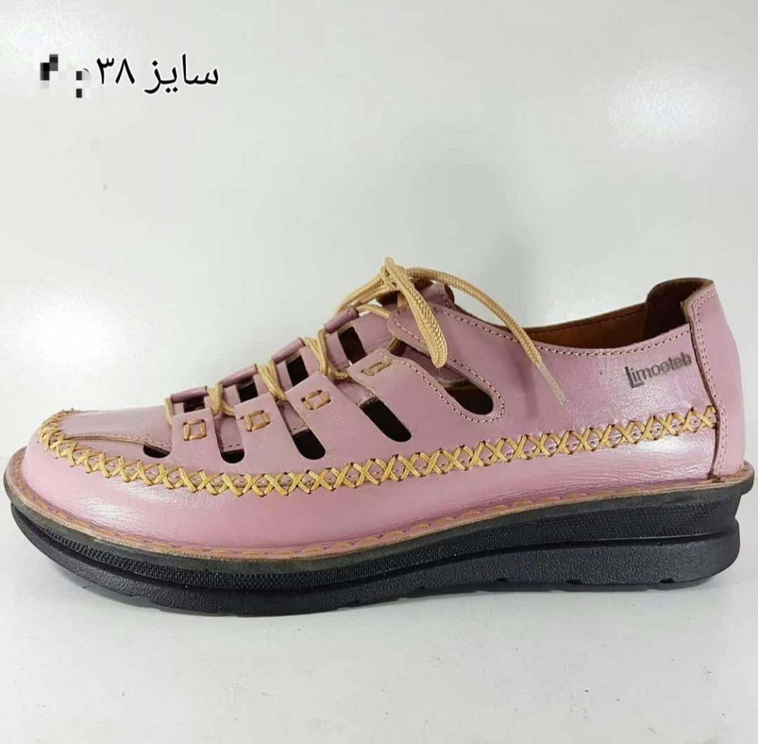 کفش تمام چرم طبیعی زنانه،طبی،برند لیمو طب
