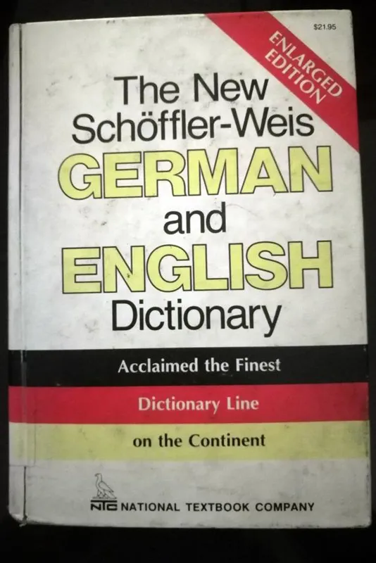 New Schoffler-Weis German and English Dictionary