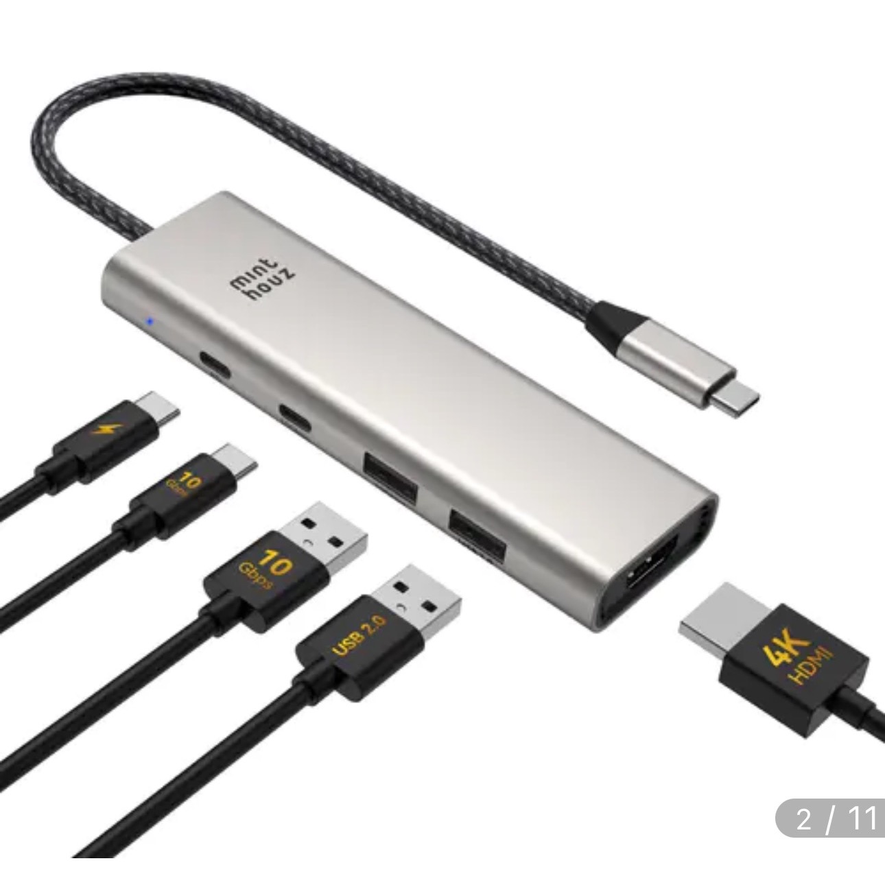 هاب usb-c 5 پورت mint houz