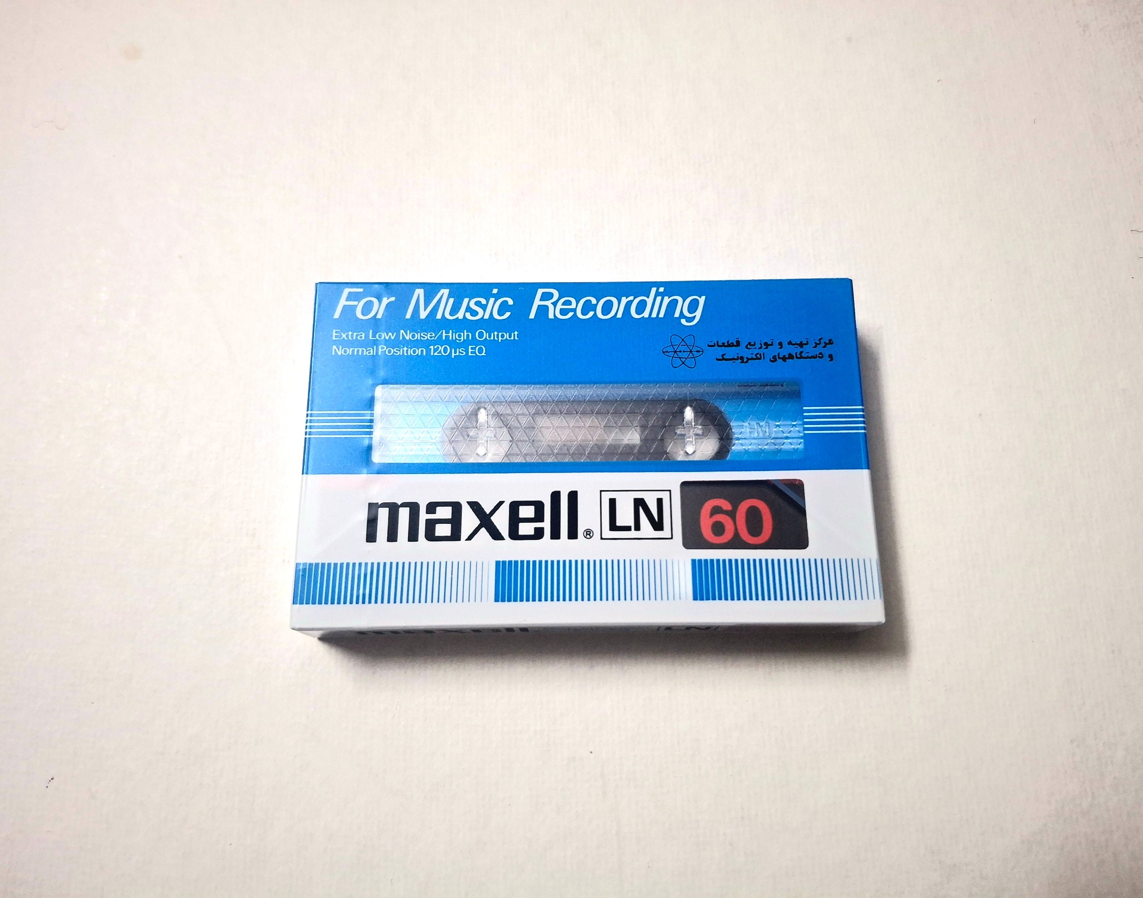 نوار کاست maxell LN پلوم تایم 60 دقیقه نایاب
