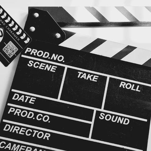 کلاکت سینمایی مشکی چوبی ( خارجی )