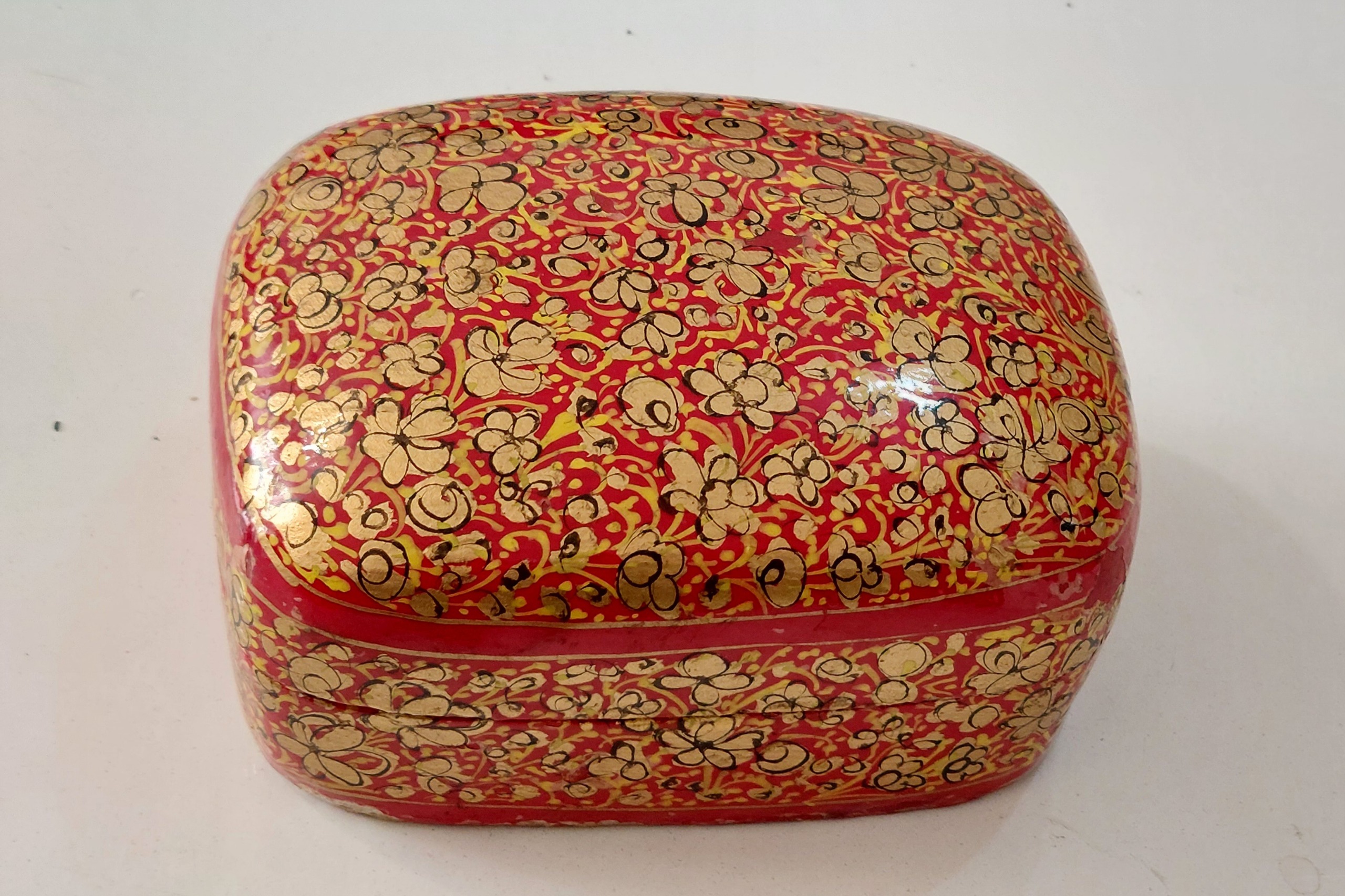 جعبه پاپیه ماشه نقاشی دست