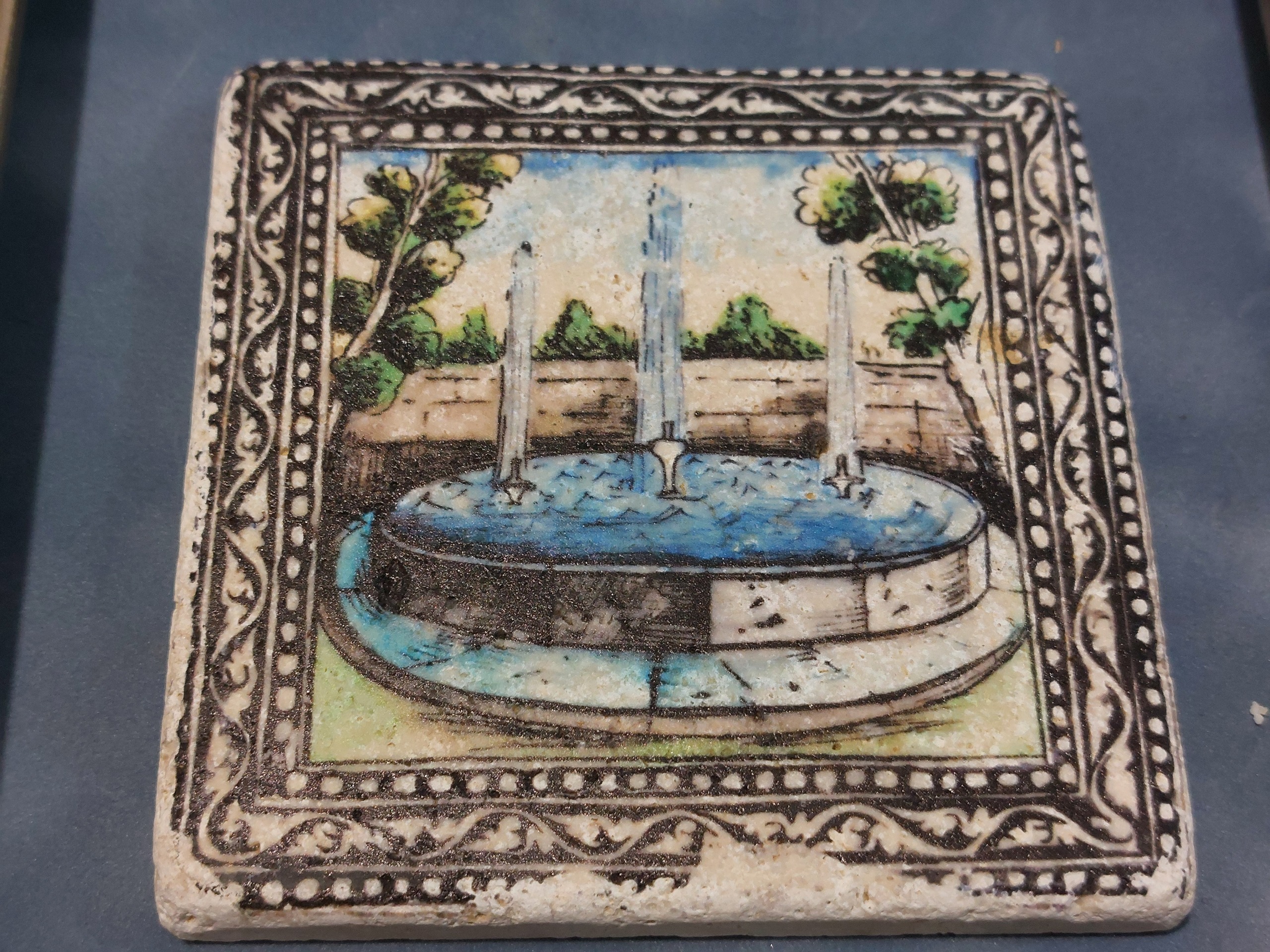 تابلو سنگ حوض نقاشی