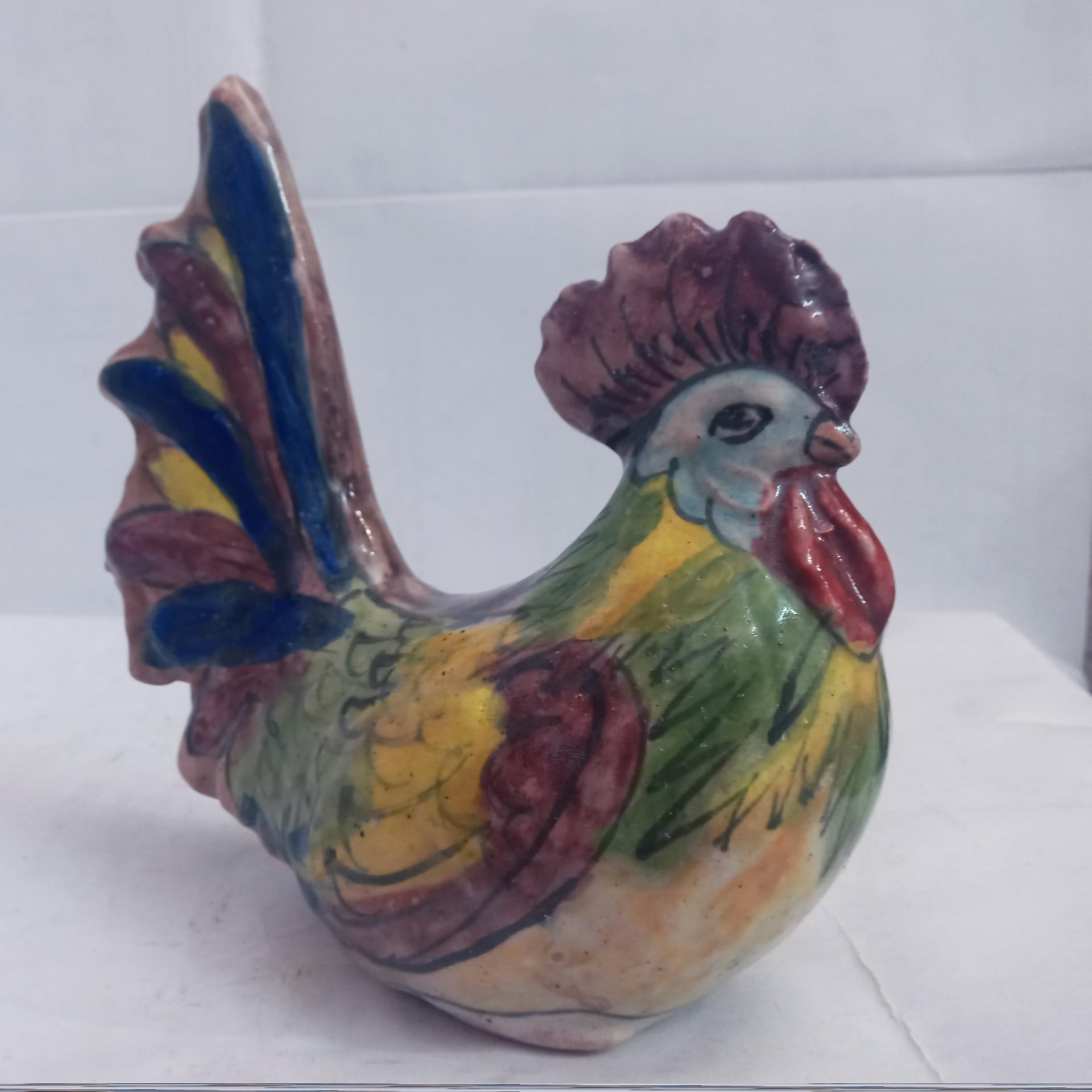مجمه سفالی خروس