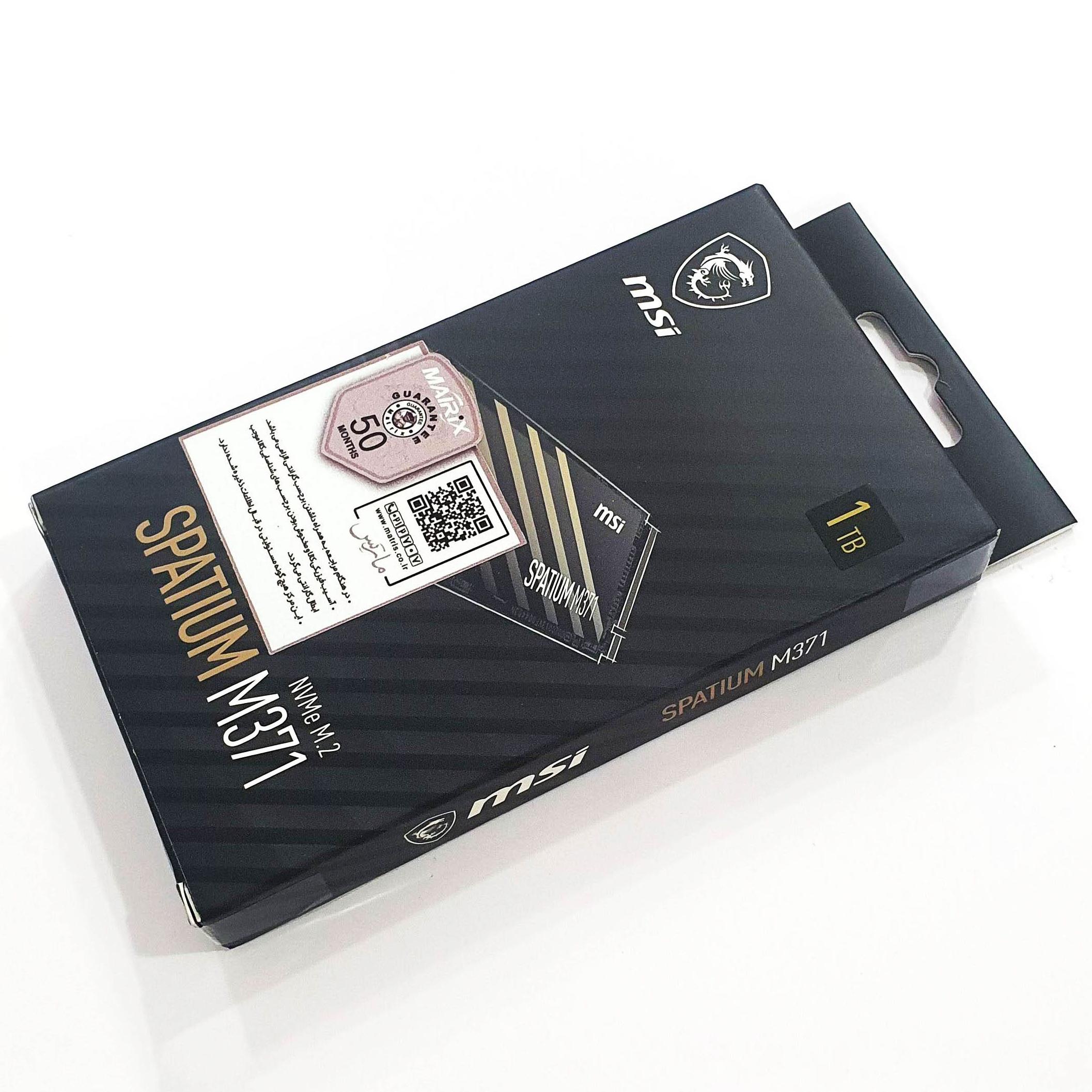 MSI SPATIUM M371 Internal SSD M.2-2280-1TB
