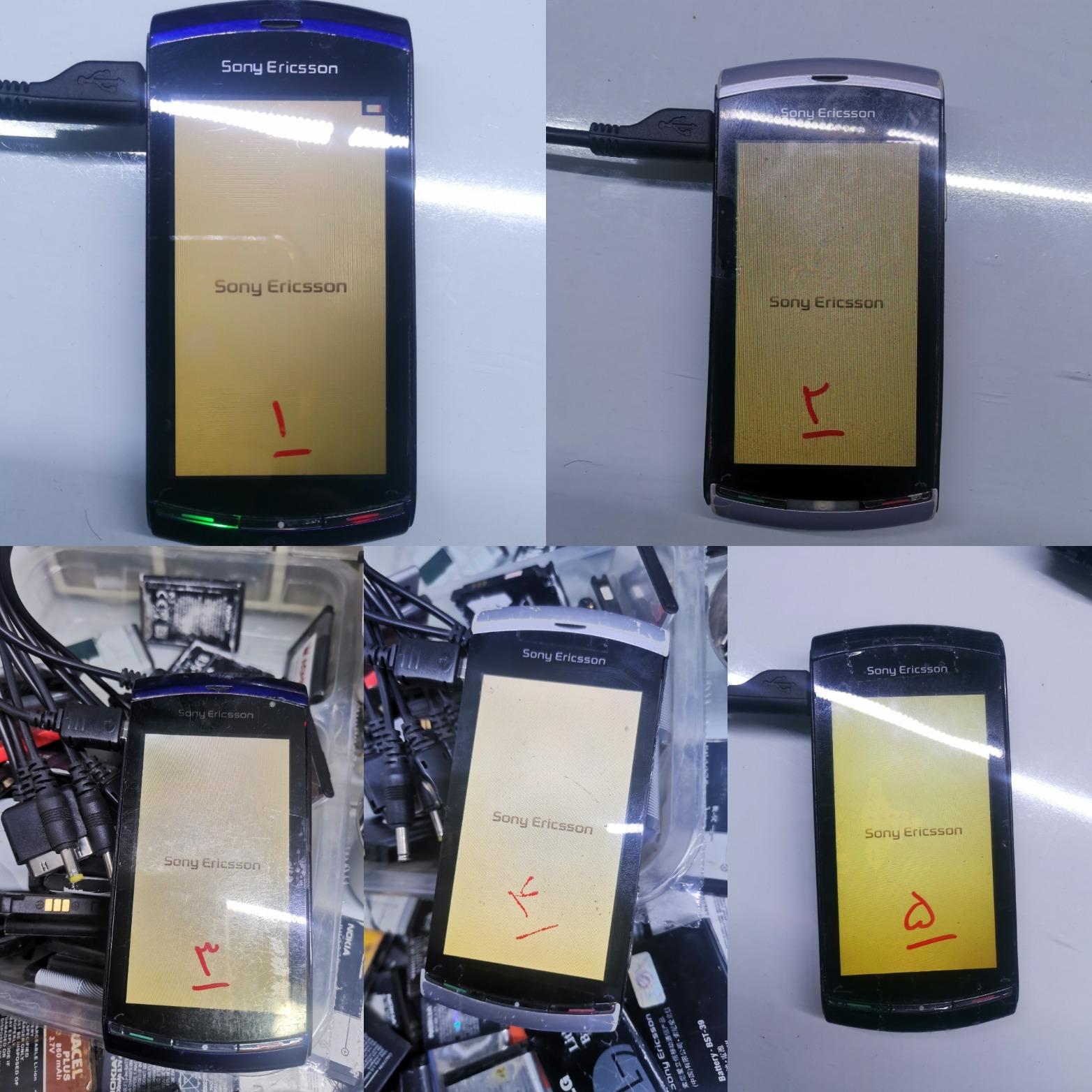 9 عدد گوشی ویواز U5i پنج عدد روشن 4 تا خاموش