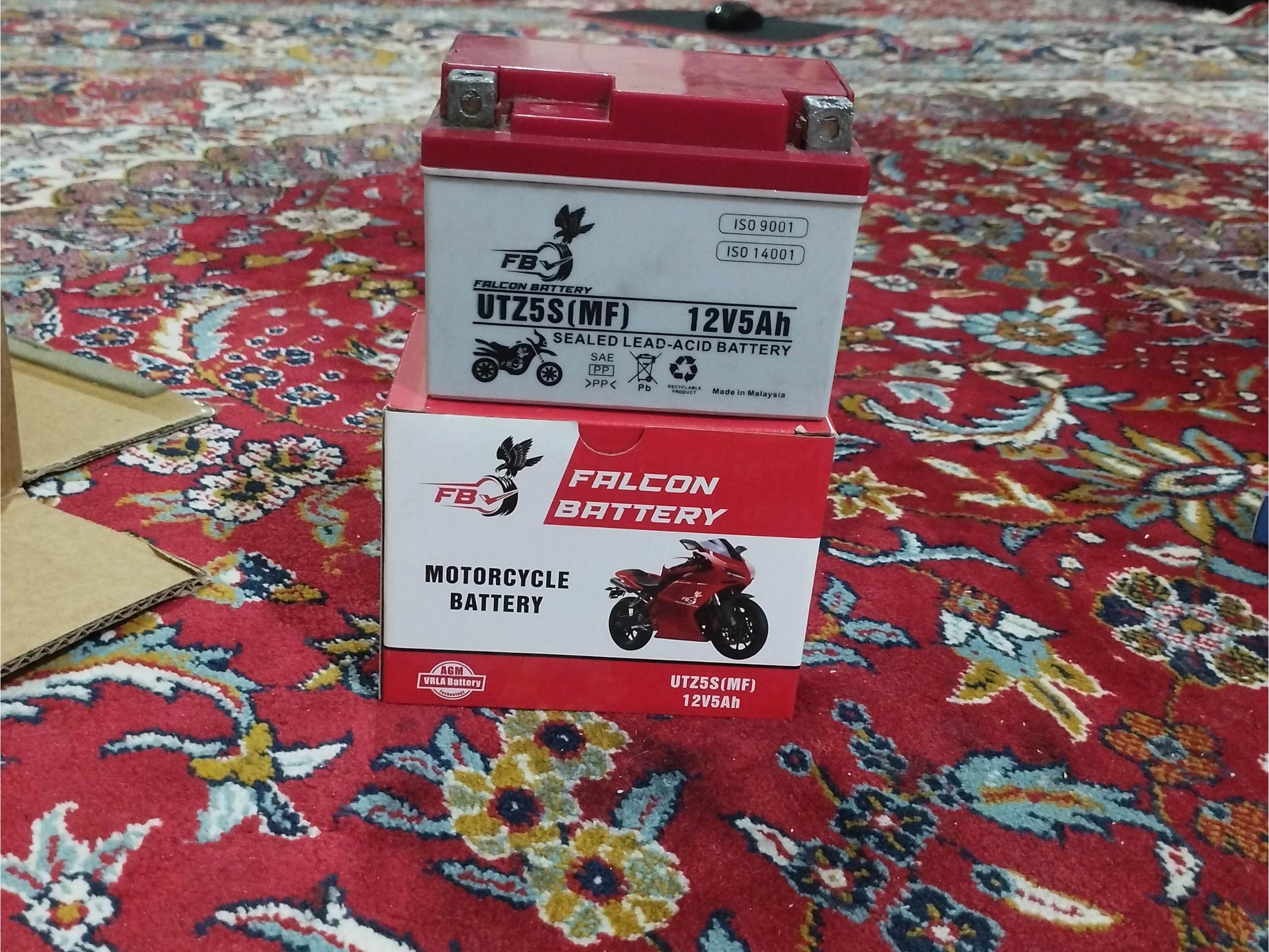 باتری موتور سیکلت5آمپر