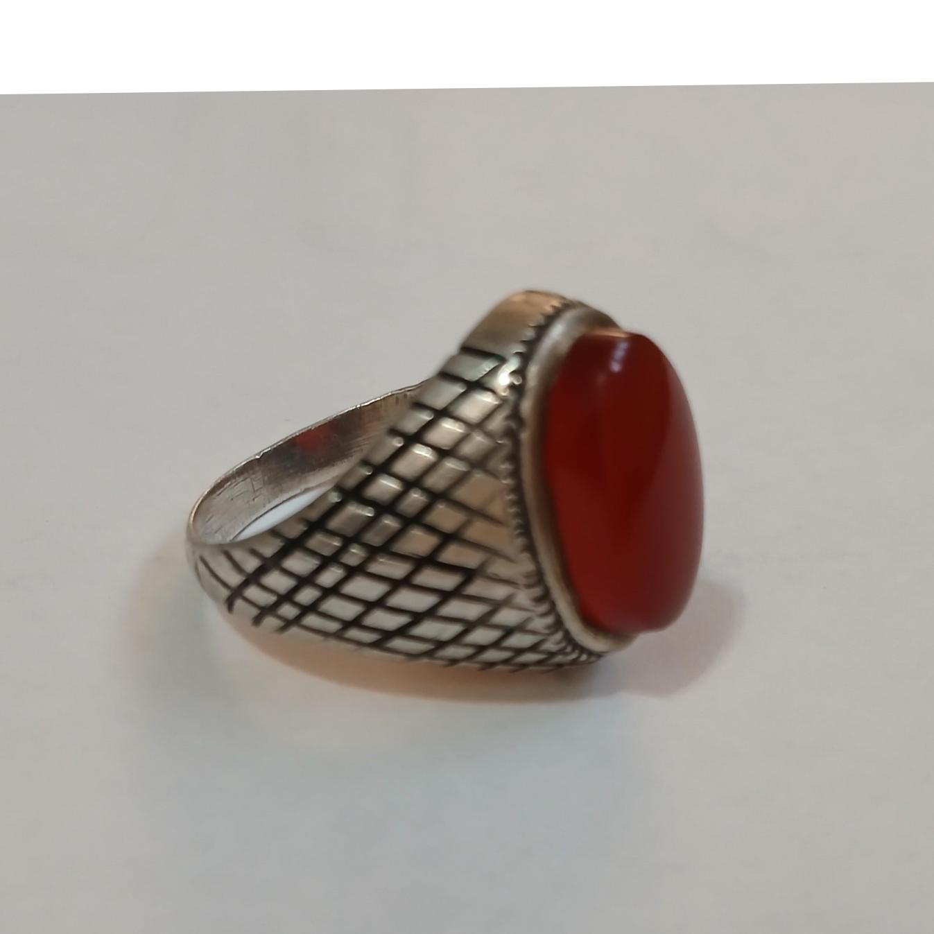 انگشتر نقره عقیق یمن قدیمی