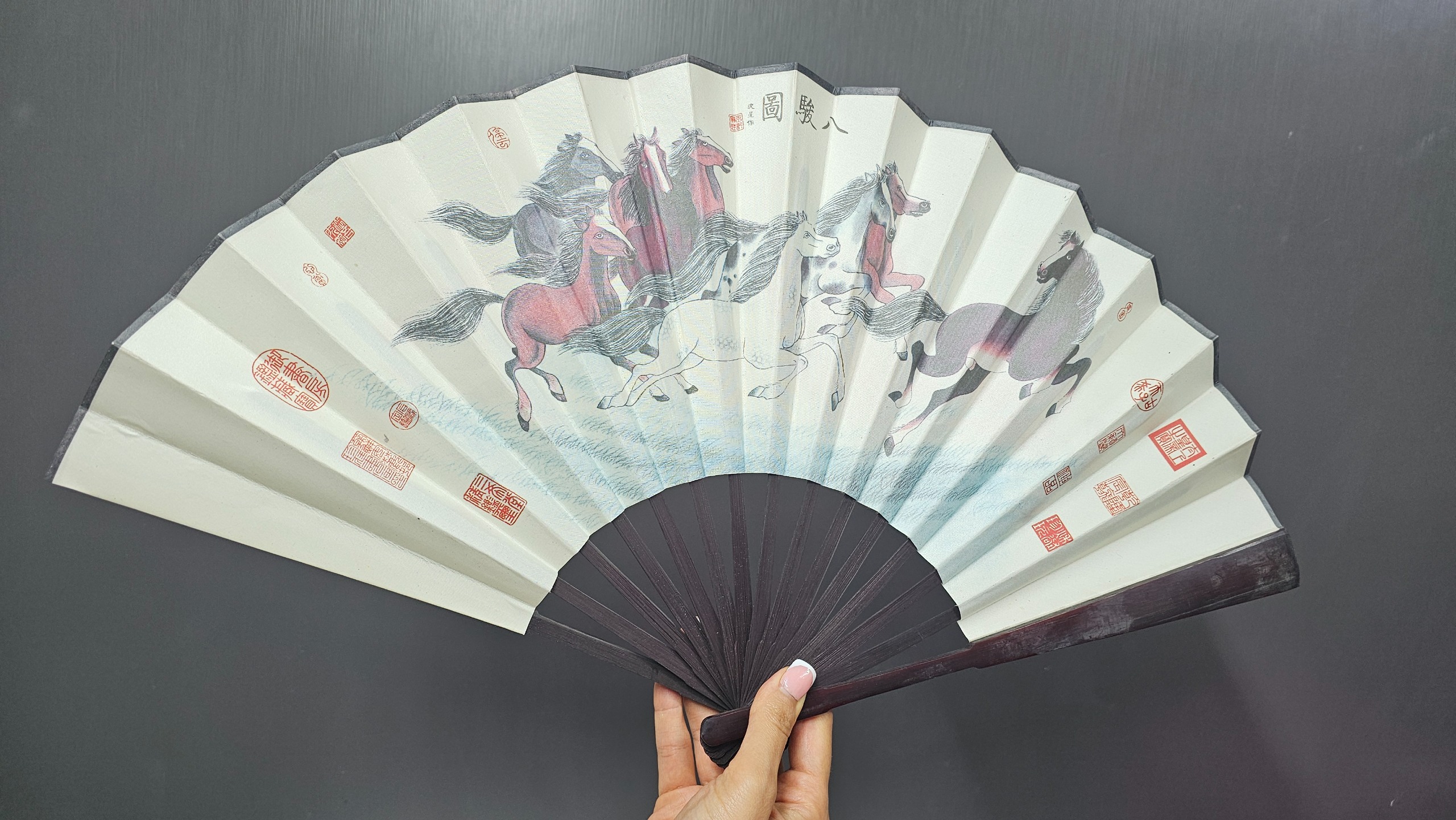 بادبزن بسیار زیبا چینی اصلی