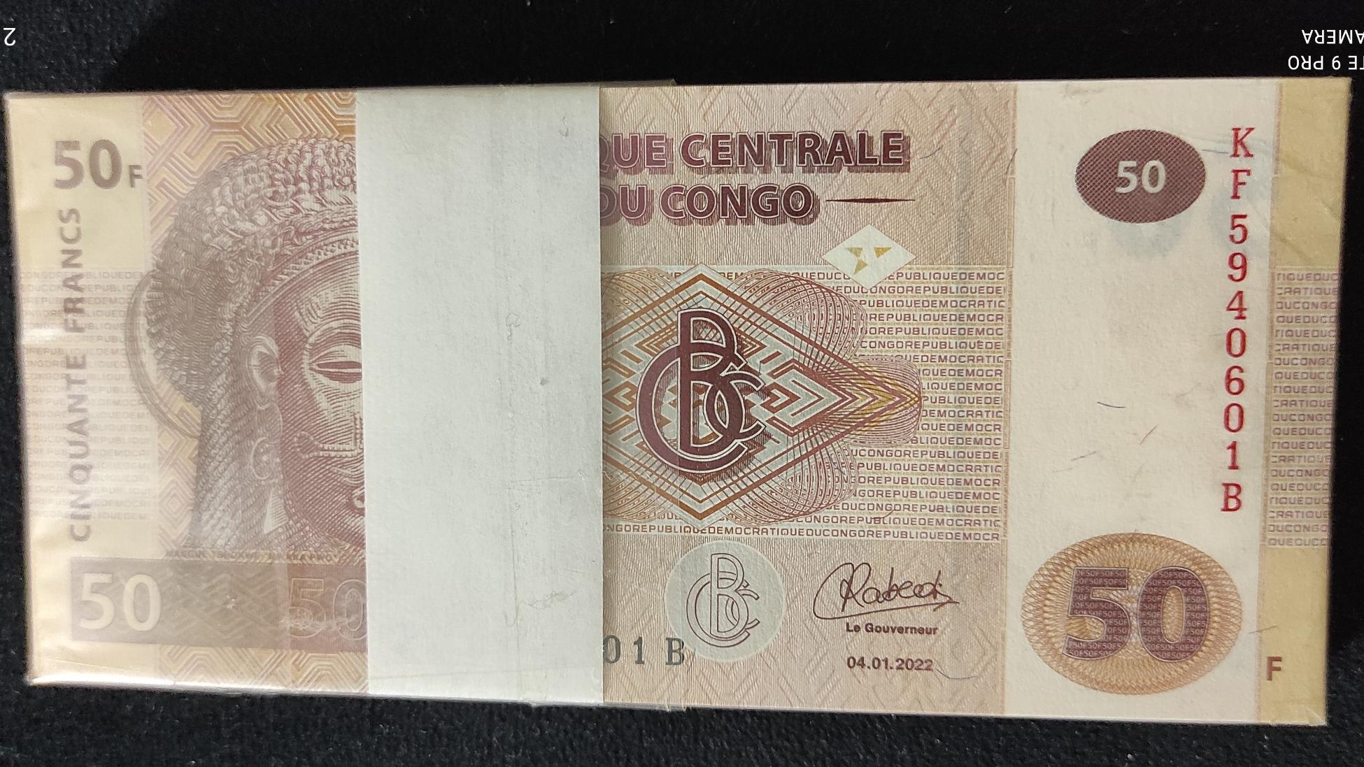 بسته 50 فرانک کنگو 1 تا 100 بانکی