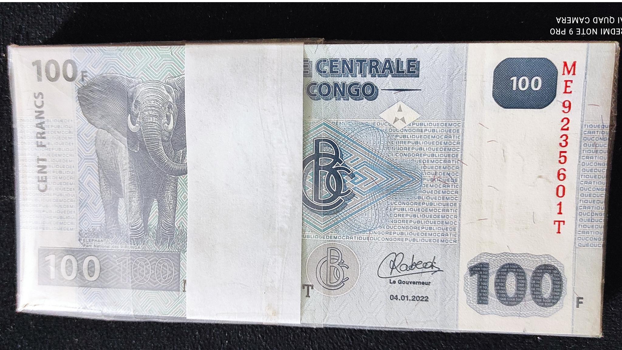 بسته 100 فرانک کنگو 1 تا 100