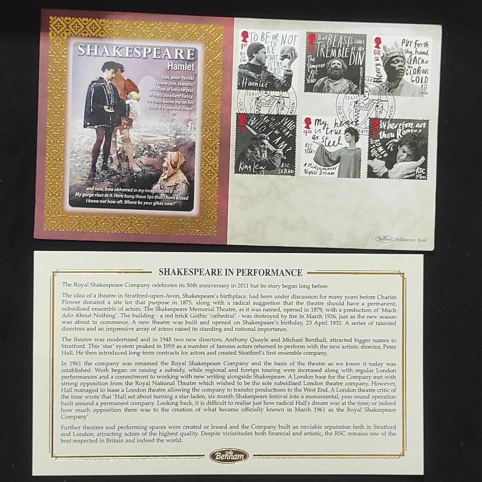 مهر روز شکسپیر چاپ انگلیس 2011 با سرتیفیکت