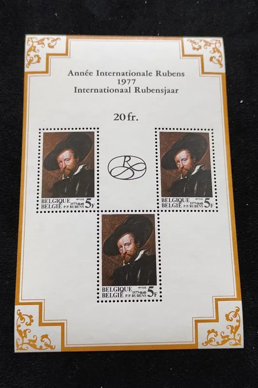 مینی شیت نقاش بنام جهان روبنز چاپ بلژیک 1977