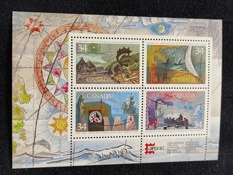 مینی شیت نمایشگاه تمبر کانادا  تورنتو 1987