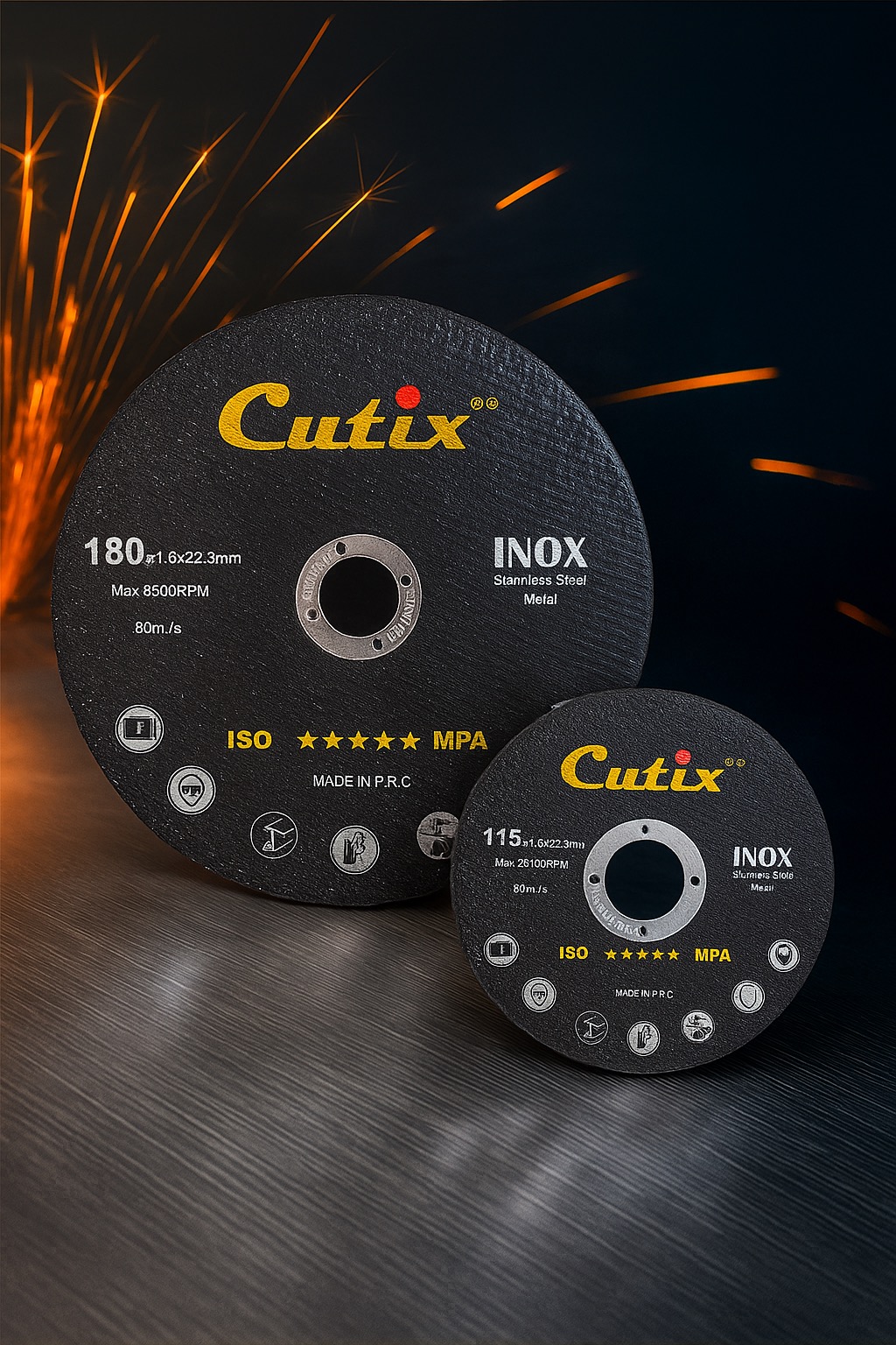 صفحه استیل بر cutix سایز 115