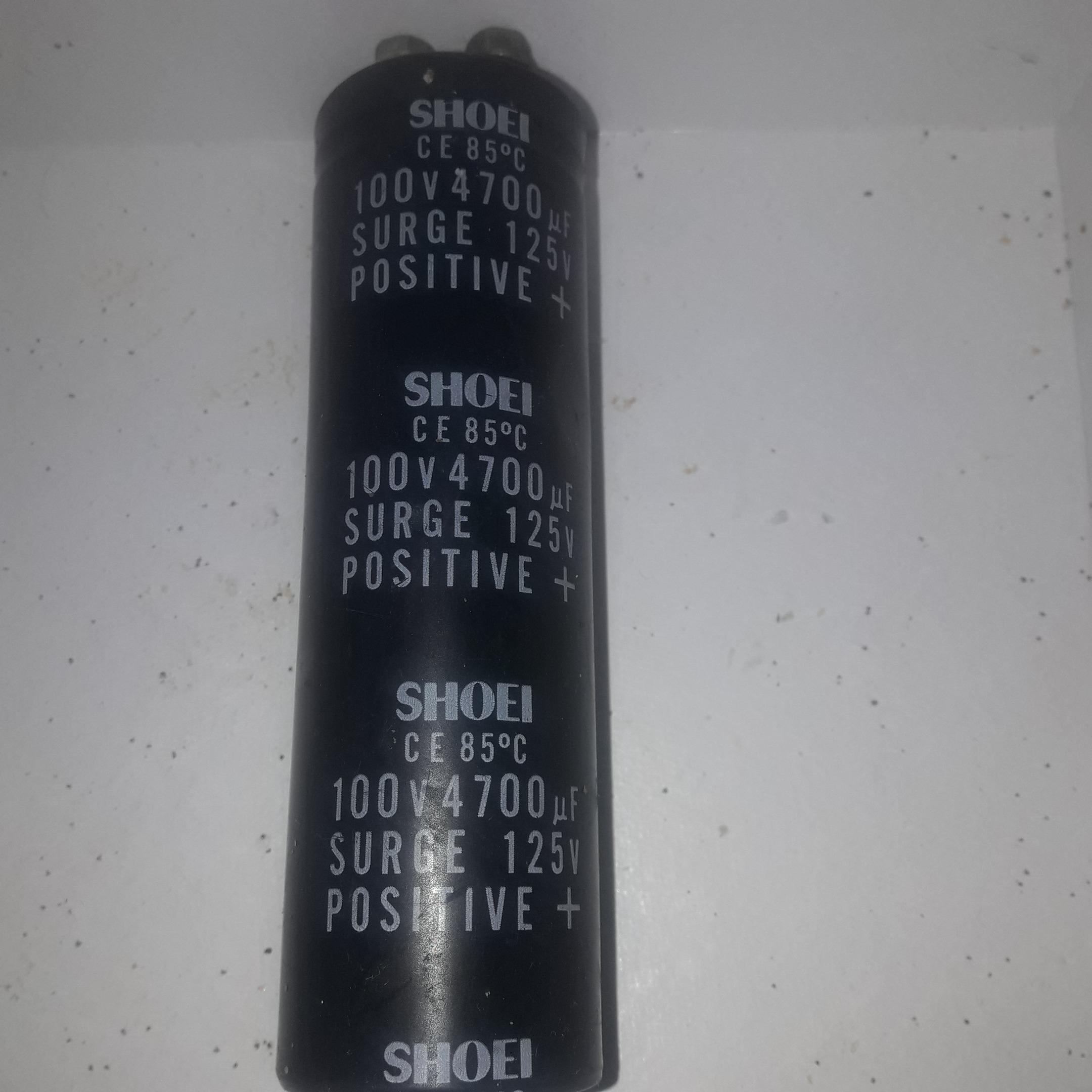 خازن الکترولیتی 100 ولت 4700 میکرو SHOEI