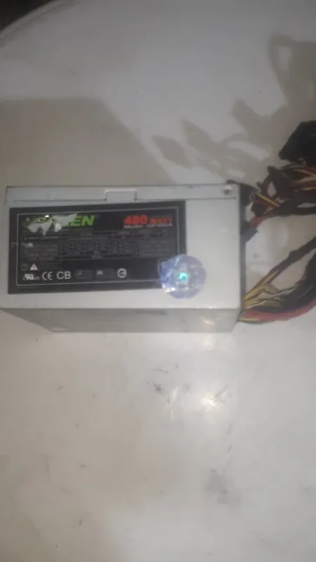 پاور کامپیوتر گرین 480 وات دو فن