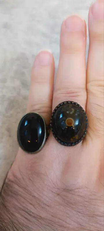 ست انگشتر باباقوری تک خال کلکسیونی