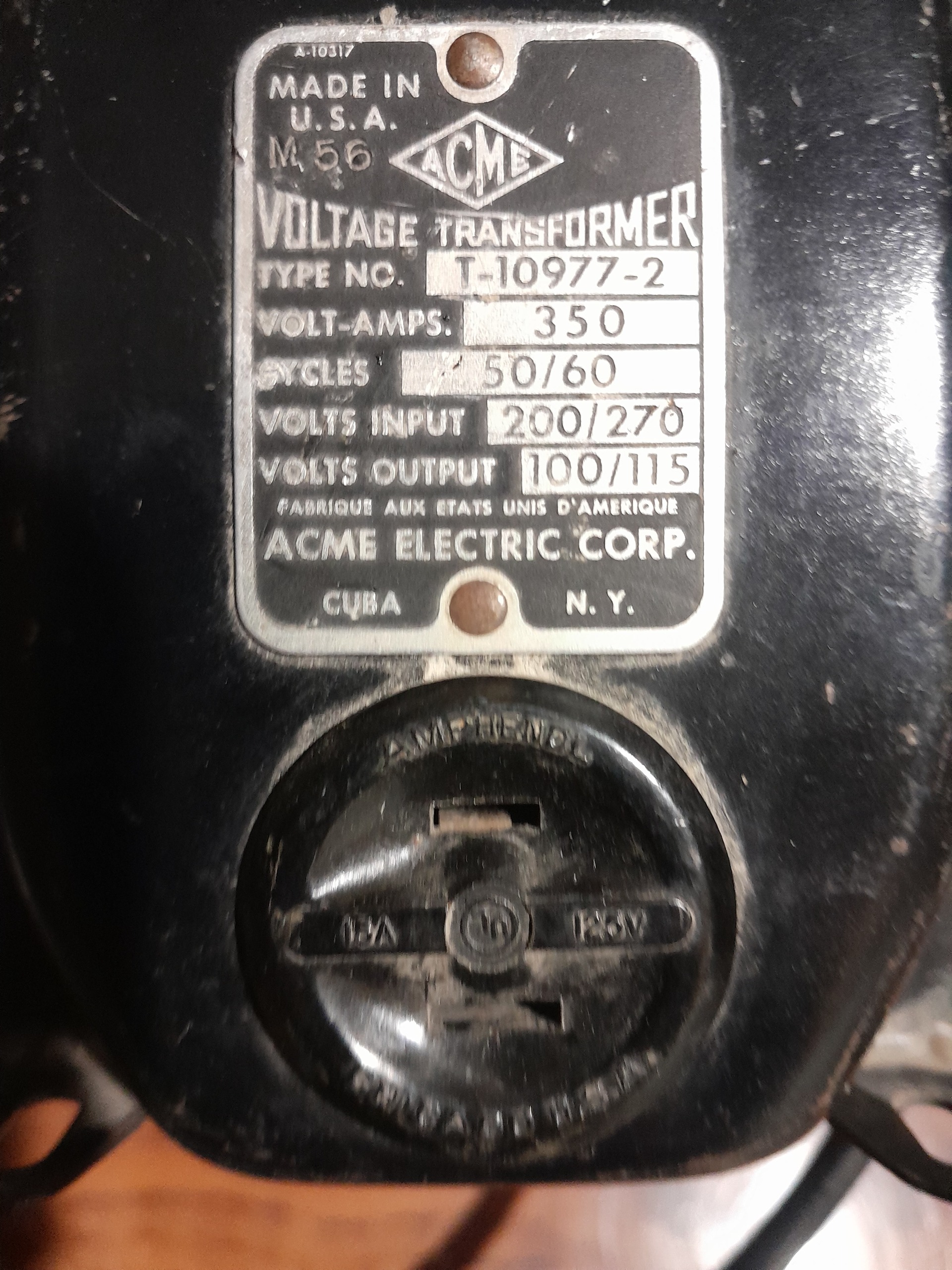 ترانس 220 به 110 ولت امریکایی