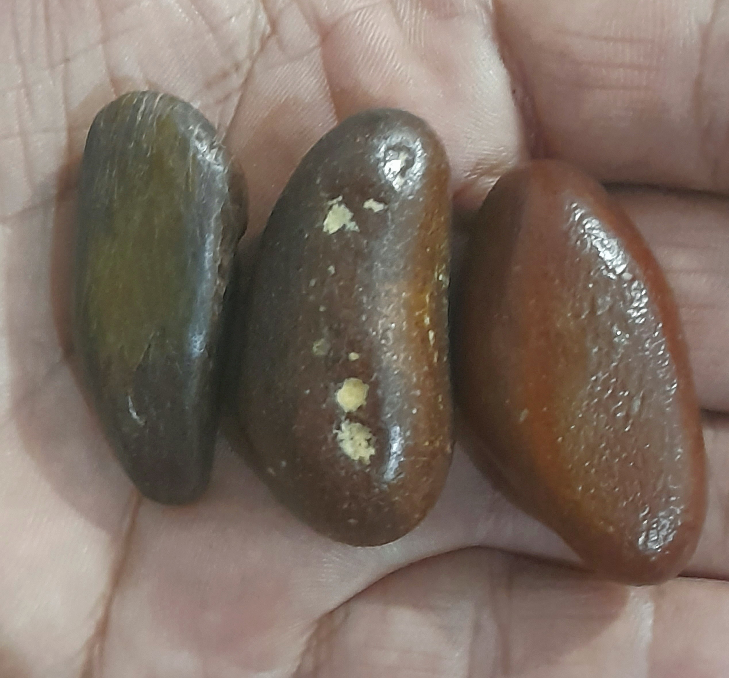 پک سه عدد سنگ طبیعی جاسپر