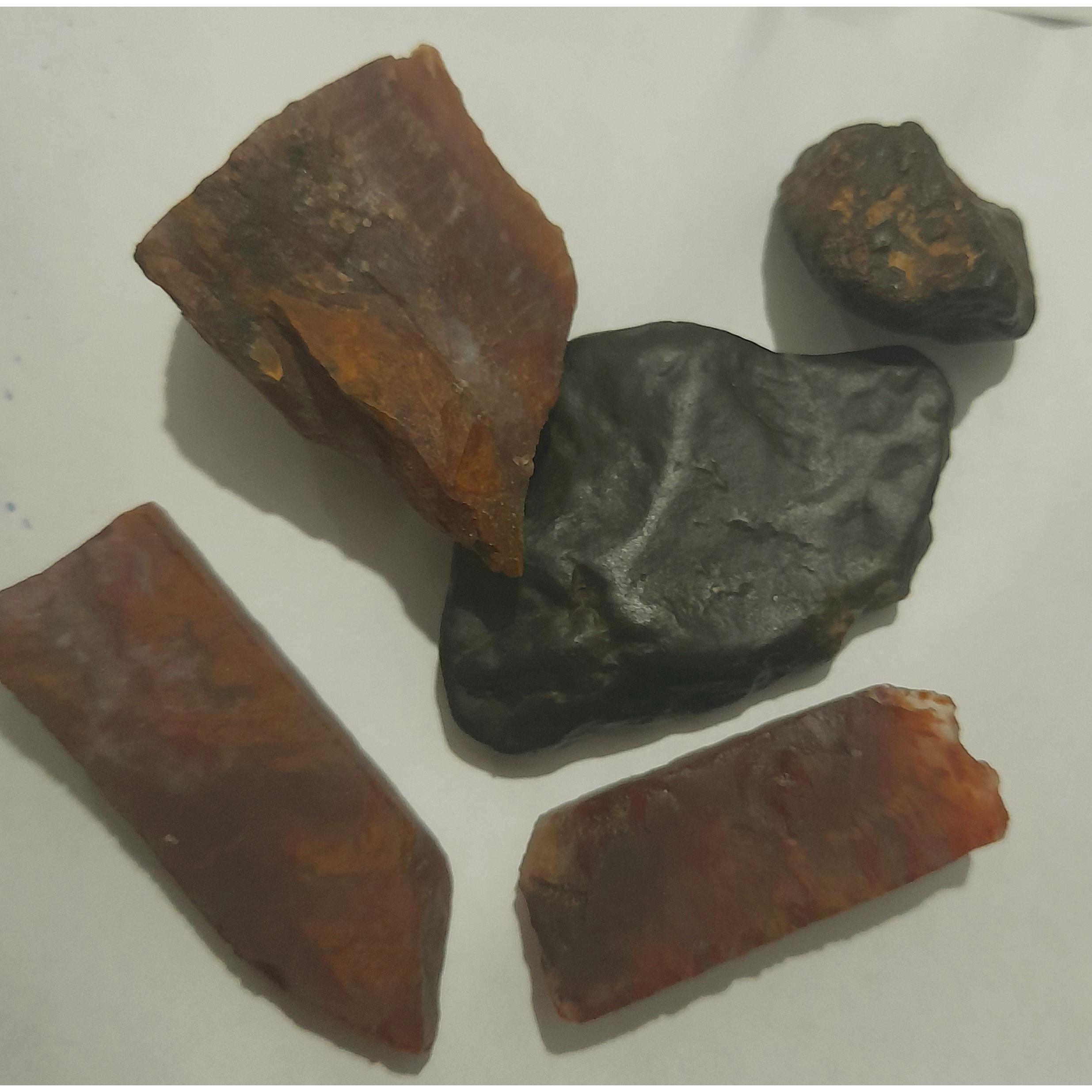 پک سنگهای عقیق و هبهاب و جاسپر مشکی